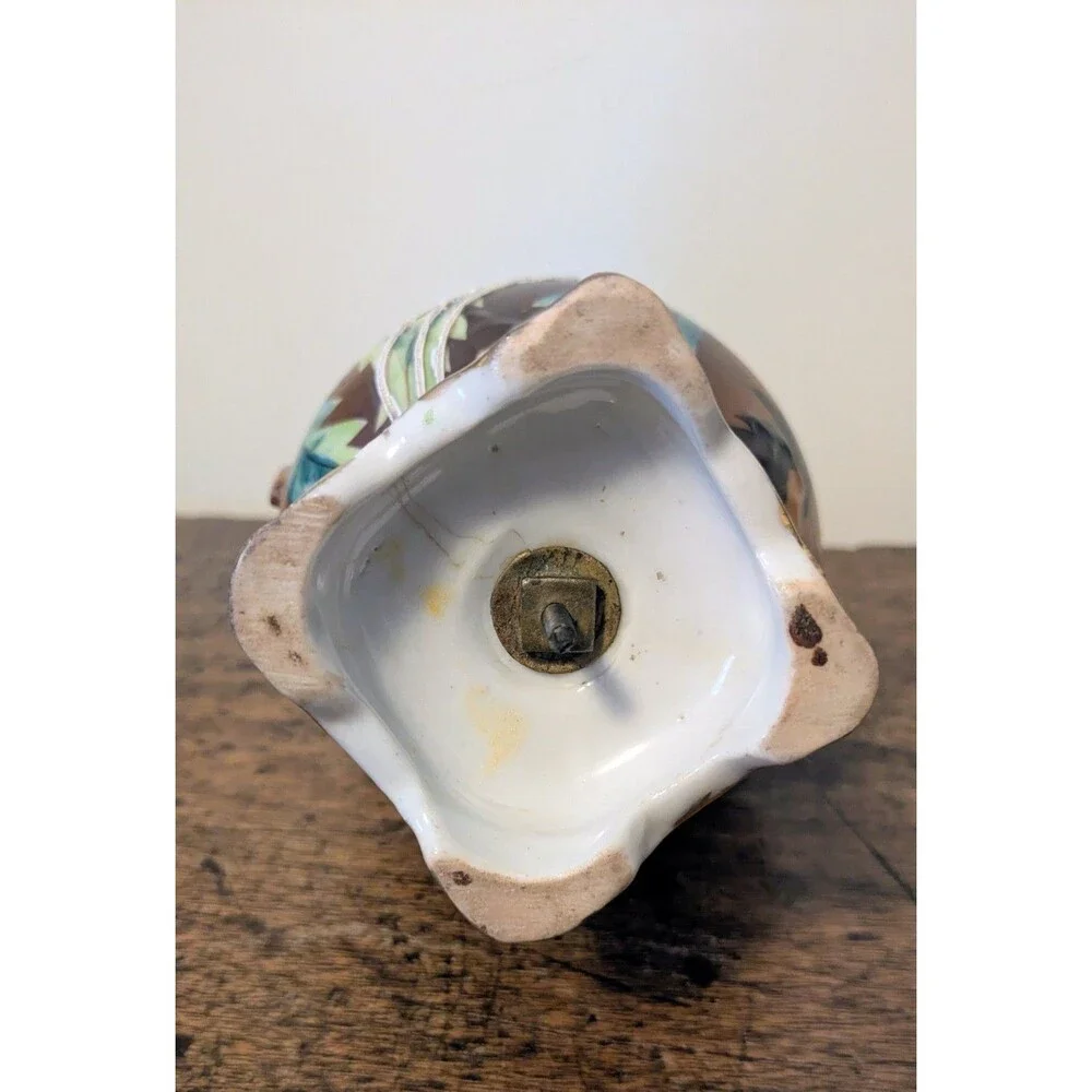 Antique Nippon Era Moriage Vase 9